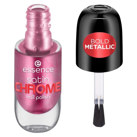Lac pentru unghii Satin Chrome, 03 Meta Maroon, 8 ml, Essence 660474