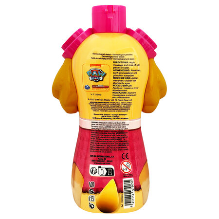 Gel de dus si sampon Paw Patrol Skye, +3 ani, 400 ml, Air Val 660619