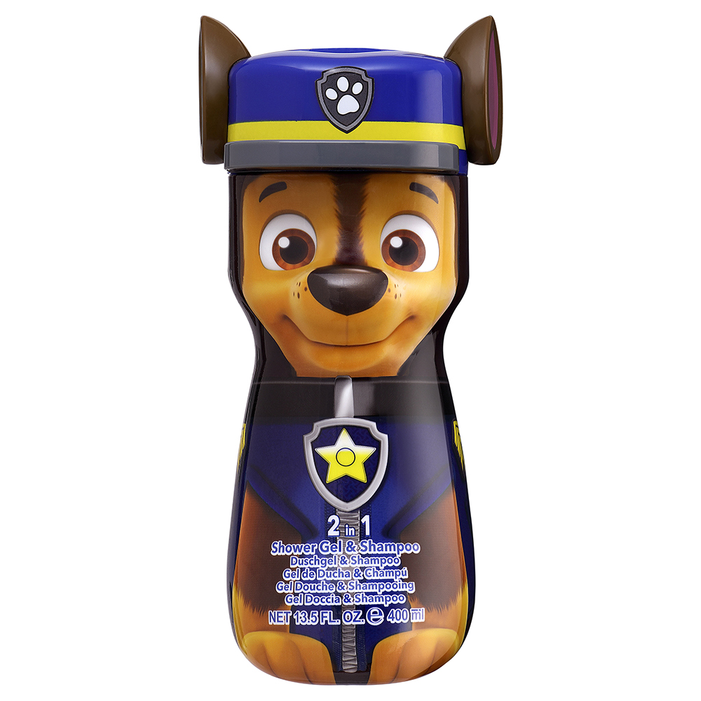 Gel de dus si sampon Paw Patrol Chase, +3 ani, 400 ml, Air Val