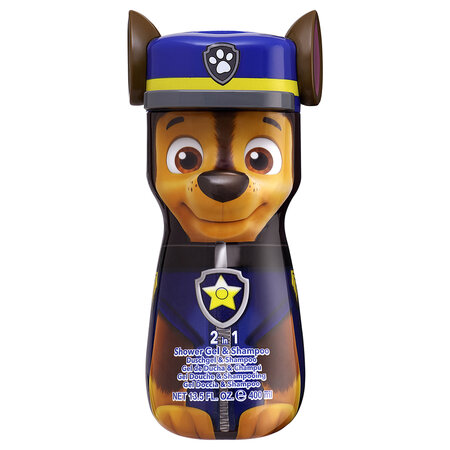 Gel de dus si sampon Paw Patrol Chase, +3 ani, 400 ml, Air Val
