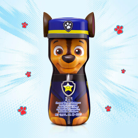 Gel de dus si sampon Paw Patrol Chase, +3 ani, 400 ml, Air Val 660621
