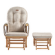 Fotoliu reglabil pentru alaptare cu suport pentru picioare Calm Me Natural, Beige, Onino 660969