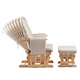 Fotoliu reglabil pentru alaptare cu suport pentru picioare Calm Me Natural, Beige, Onino 660970