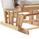 Fotoliu reglabil pentru alaptare cu suport pentru picioare Calm Me Natural, Beige, Onino 660973