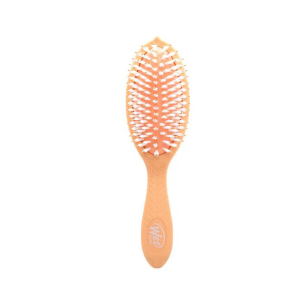 Perie de par infuzata cu ulei de cocos Go Green Treatment and Shine Brush-Coco, Portocaliu, 1 bucata, Wet Brush