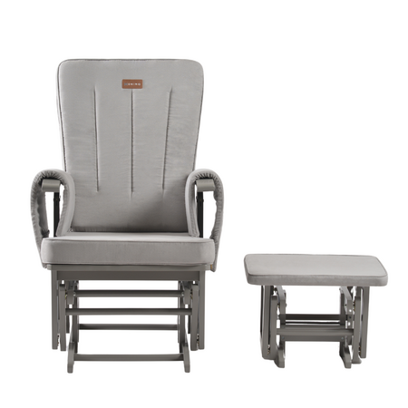 Fotoliu reglabil pentru alaptare cu suport pentru picioare Calm Me Clasic, Pearl Gray, Onino 661012