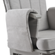 Fotoliu reglabil pentru alaptare cu suport pentru picioare Calm Me Clasic, Pearl Gray, Onino 661014