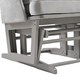 Fotoliu reglabil pentru alaptare cu suport pentru picioare Calm Me Clasic, Pearl Gray, Onino 661015