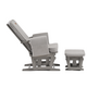Fotoliu reglabil pentru alaptare cu suport pentru picioare Calm Me Clasic, Pearl Gray, Onino 661011