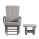 Fotoliu reglabil pentru alaptare cu suport pentru picioare Calm Me Clasic, Pearl Gray, Onino 661012