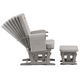 Fotoliu reglabil pentru alaptare cu suport pentru picioare Calm Me Clasic, Pearl Gray, Onino 661013