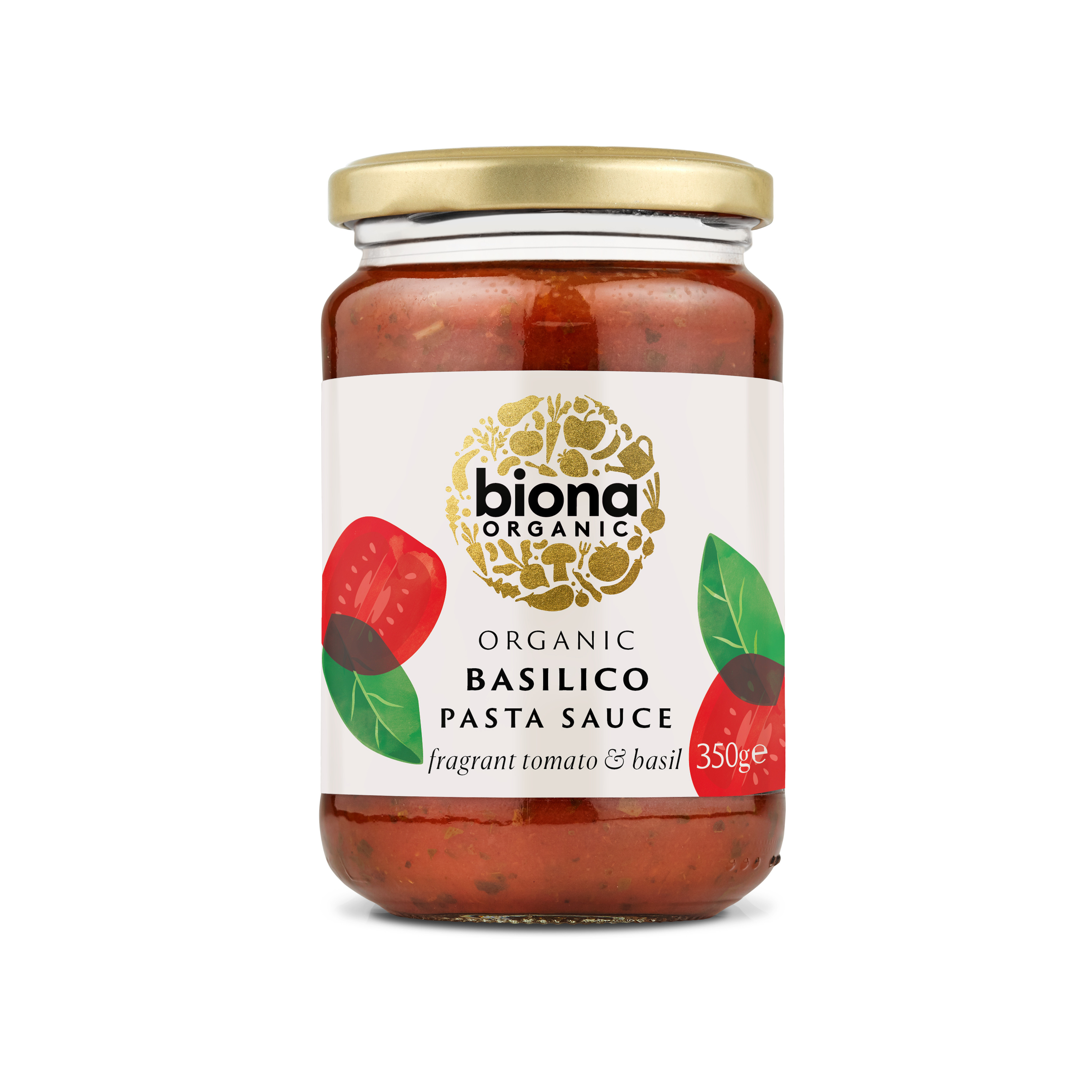 Sos Bio Basilico cu busuioc, 350 g, Biona