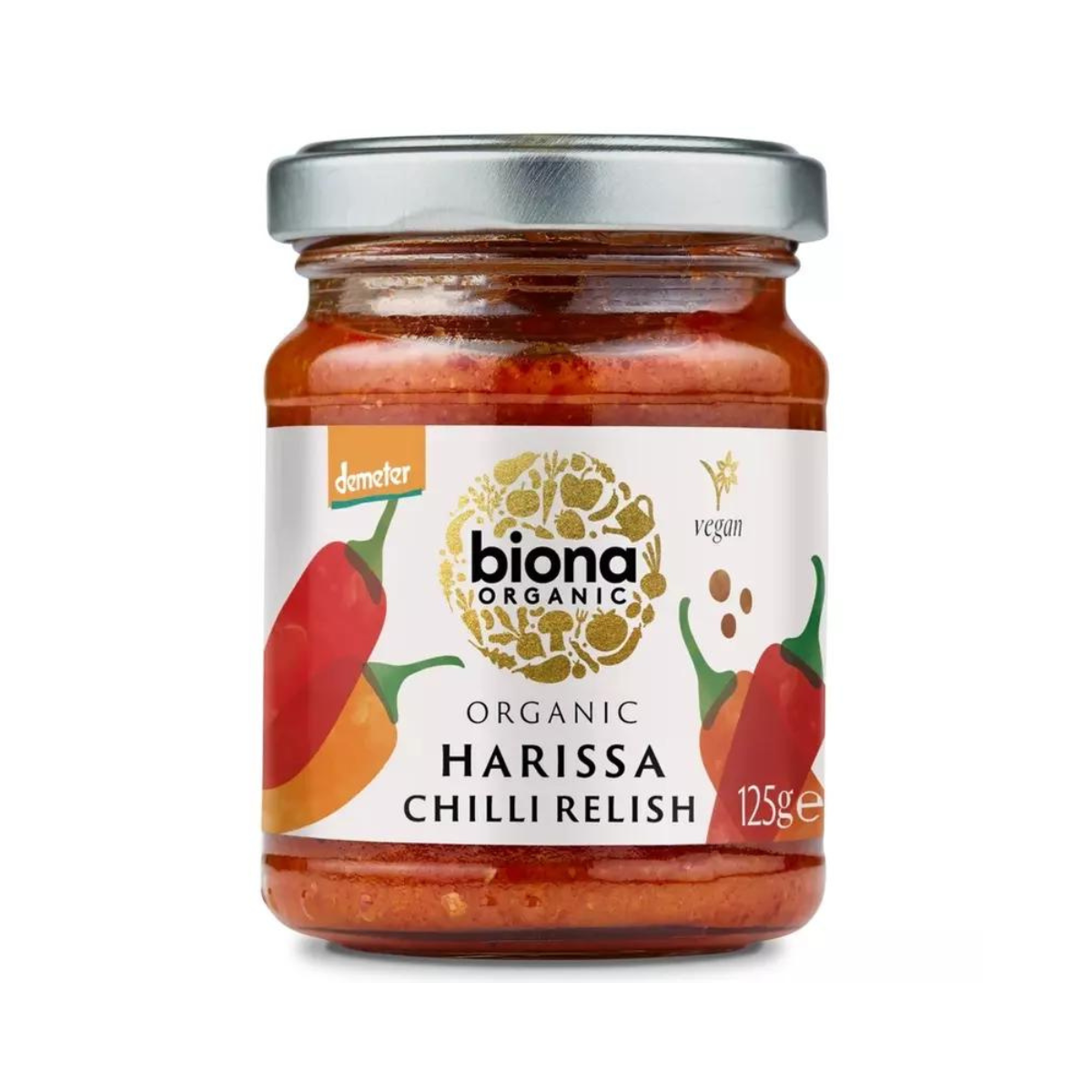 Sos  Bio Chilli Harissa, 125 g, Biona