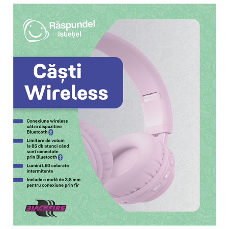 Casti Wireless, +3 ani, Roz, Raspundel Istetel 661163