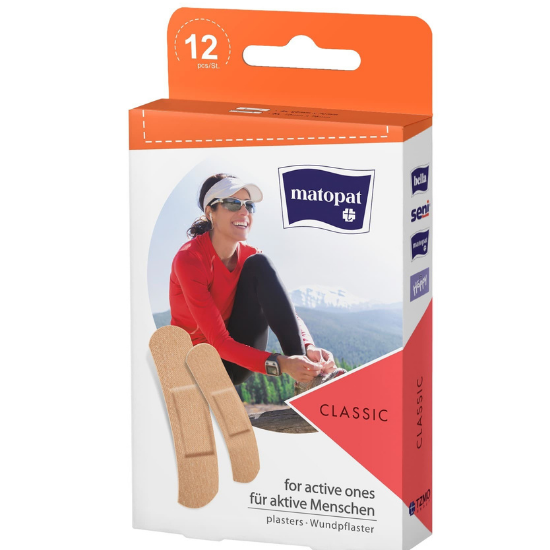 Plasturi Classic, 12 bucati, Matopat