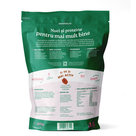 Musli cu mix de nuci, 400 g, Sanovita 661401