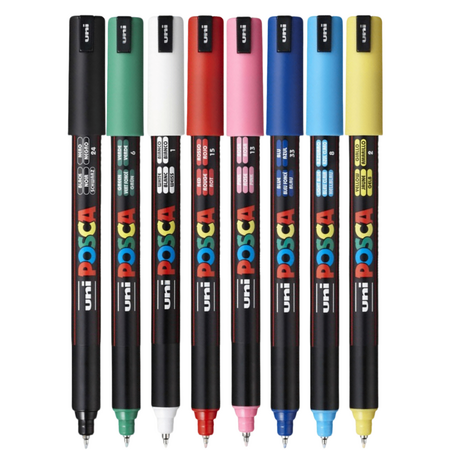 Set 8 markere Fine, PC-1MR, Posca 662569