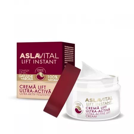 Crema lift ultra-activa AslaVital, 50 ml, Farmec