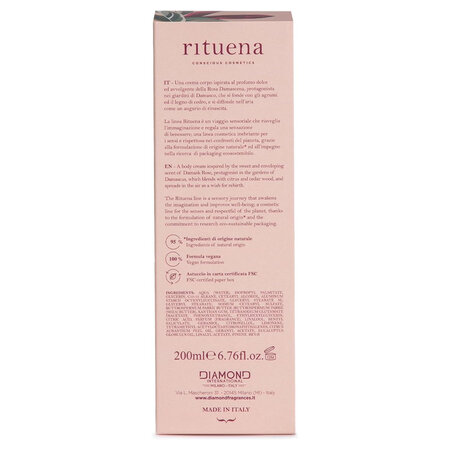 Lotiune de corp Damasco in Fiore, 200 ml, Rituena 661806