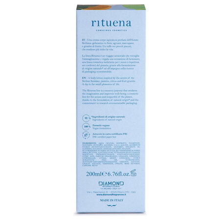 Lotiune de corp Estate Siciliana, 200 ml, Rituena 661809
