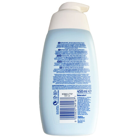 Gel de dus Mild Bath Baby, 450 ml, Nivea 661858