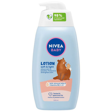 Lotiune de corp Soft&Light, 500 ml, Nivea Baby