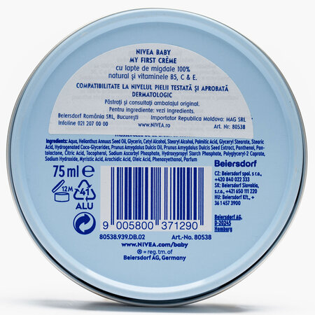 Crema pentru fata si corp My First Creme Baby, 75 ml, Nivea 661865