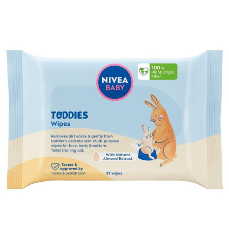 Servetele umede Toddies, 57 bucati, Nivea Baby