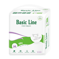 Scutece pentru adulti Purple Basic Line, marime M, 10 bucati, Nateen