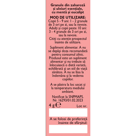 Hapciu usureaza respiratia granule, R32, 4 g, Fares 662160