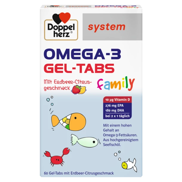 Omega 3 Gel Tabs, 60 comprimate masticabile, Doppelherz