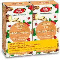 Pachet Probio Vital, D128, 2x20 capsule, Fares