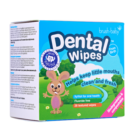 Servetele umede pentru igiena gingiilor, 0-16 luni, 28 bucati, Brush Baby 694028