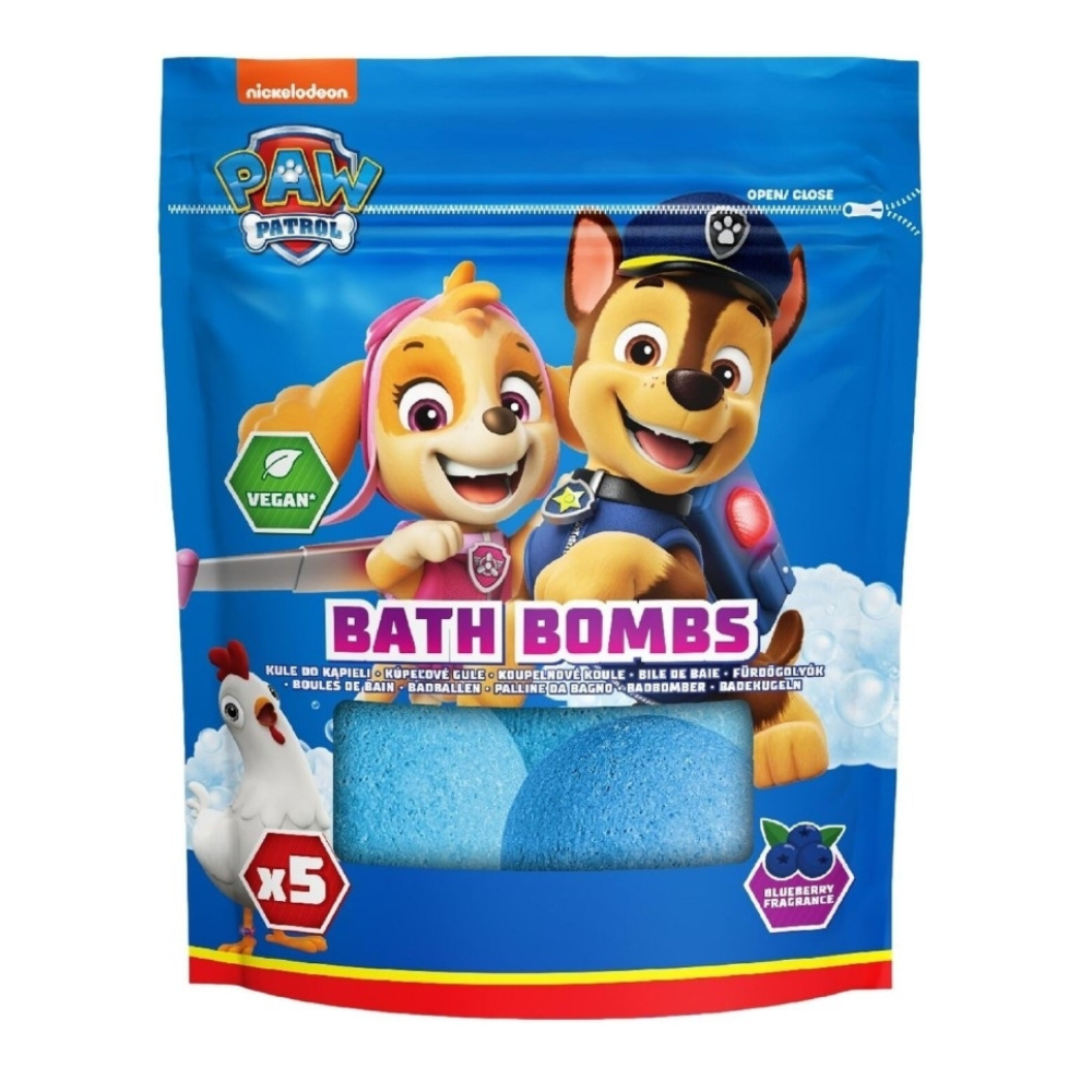 Bombe de baie Paw Patrol, 5 bucati, Edg