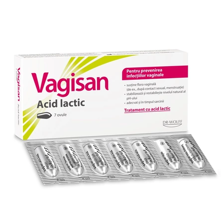 Ovule cu acid lactic Vagisan, 7 bucati, Vagisan