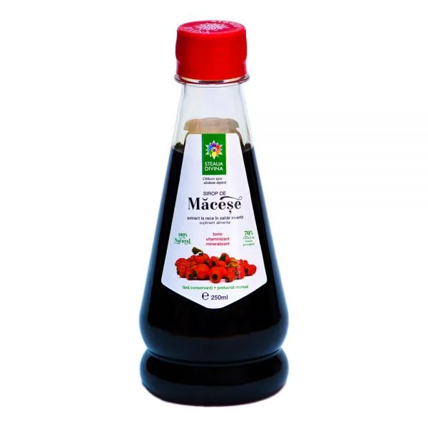 Sirop de macese presat la rece, 250 ml, Steaua Divina