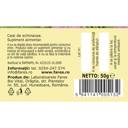 Ceai de echinacea, 50g, Fares 720849