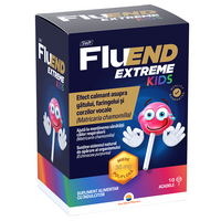 Acadele cu efect calmant la nivelul gatului FluEnd Extreme Kids, 10 buc, Sun Wave Pharma