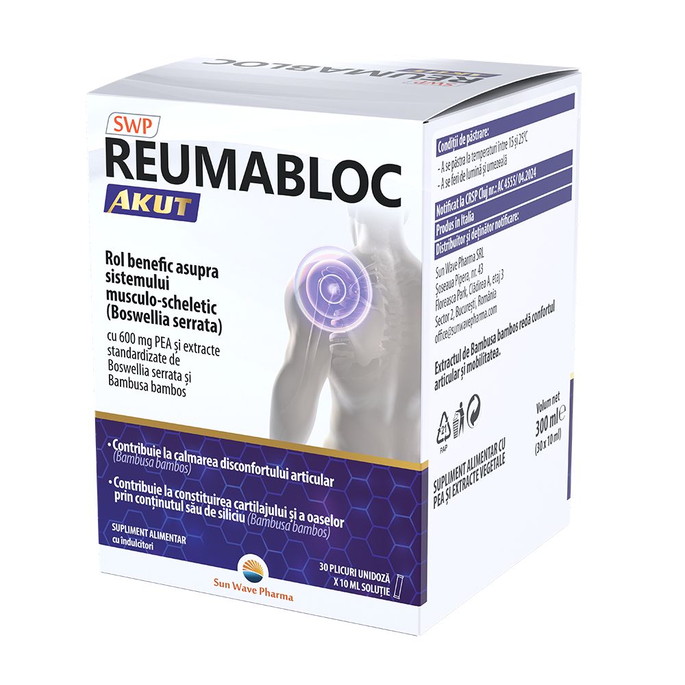 Reumabloc Akut, 30 plicuri, Sun Wave Pharma