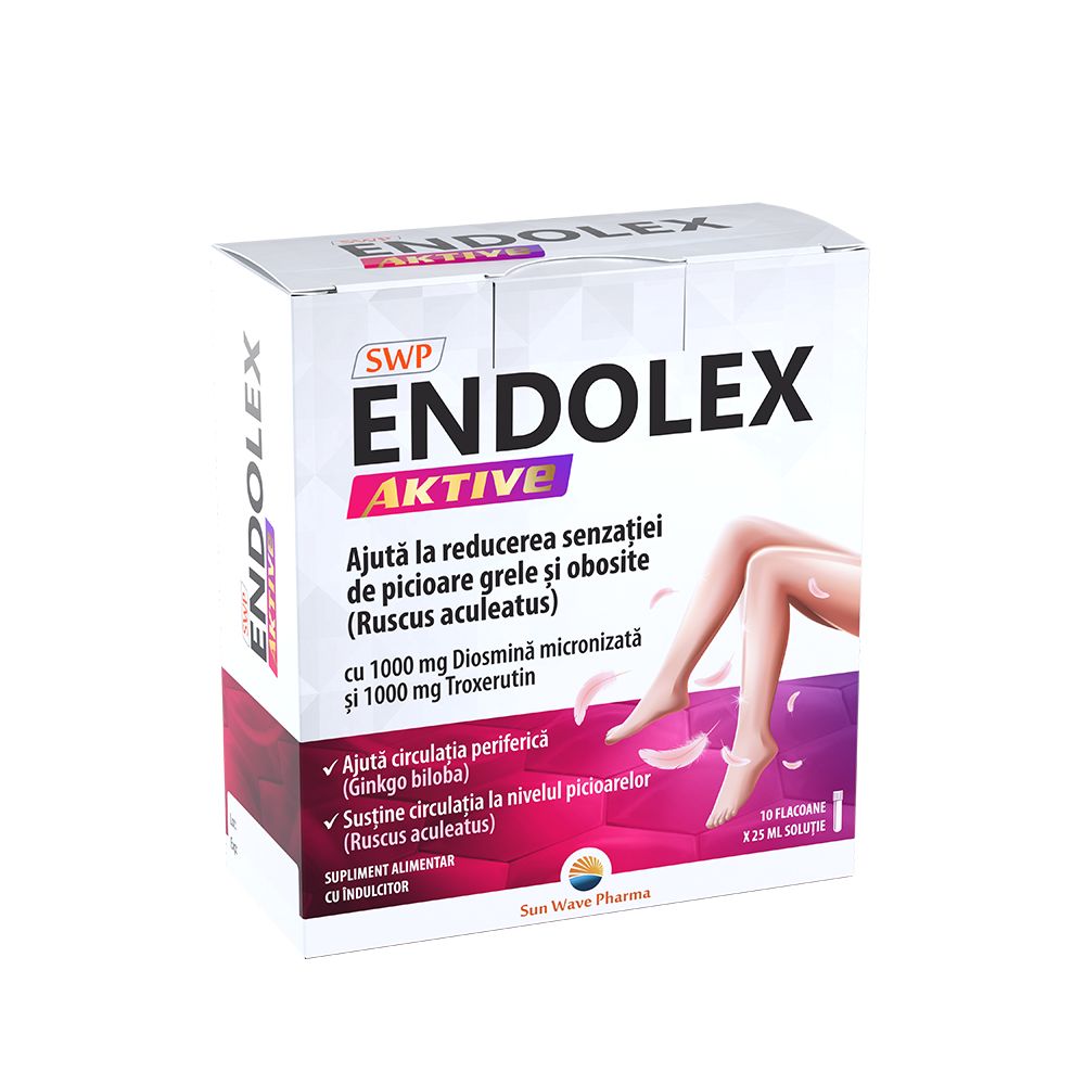 Endolex Aktive, 10 flacoane, Sun Wave Pharma