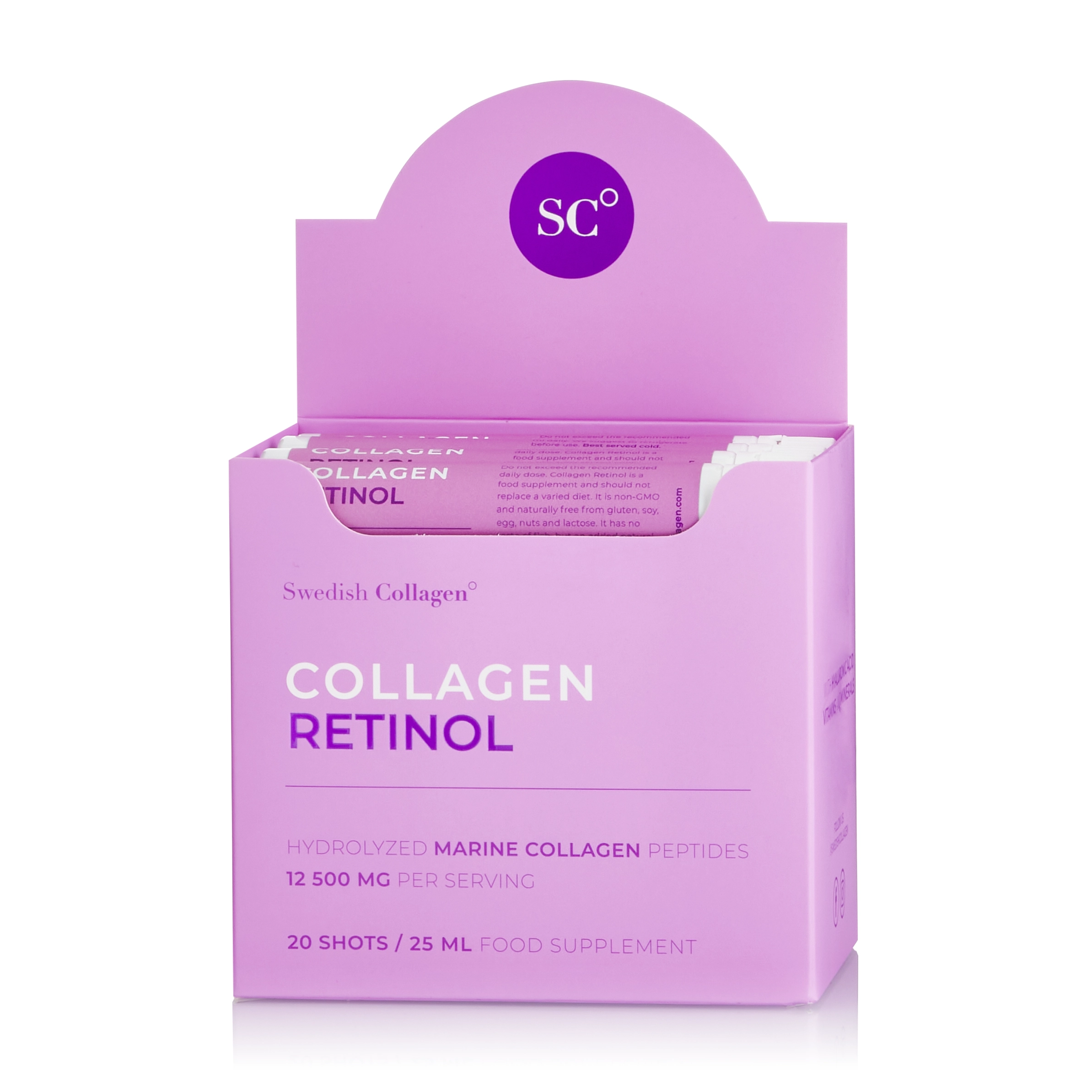 Colagen Retinol, 20 fiole, Swedish Nutra