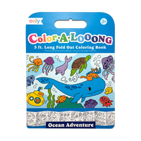 Album de colorat fata verso Aventura Subacvatica Color A Looong, 1.5 m, +3 ani, Ooly