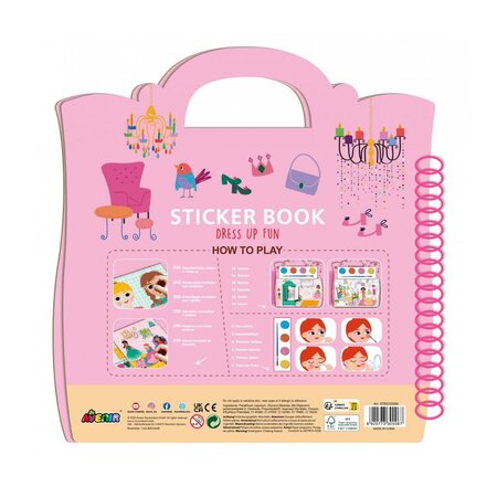 Carte cu activitati si abtibilduri repozitionabile Moda si Design, +3 ani, Avenir 662570
