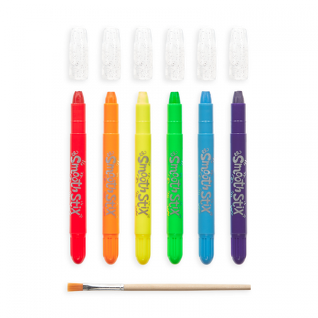 Creioane acuarela cu gel Smooth Stix, +3 ani, 6 culori, Ooly 662588