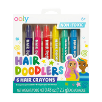 Creioane colorate pentru par Hair Doodlers, +6 ani, 6 bucati, Ooly