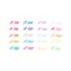 Pixuri cu gel parfumate Mini Doddlers, +3 ani, 20 bucati, Ooly 662623