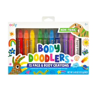 Creioane pictura pentru fata si piele Body Doodlers, +6 ani, 12 bucati, Ooly