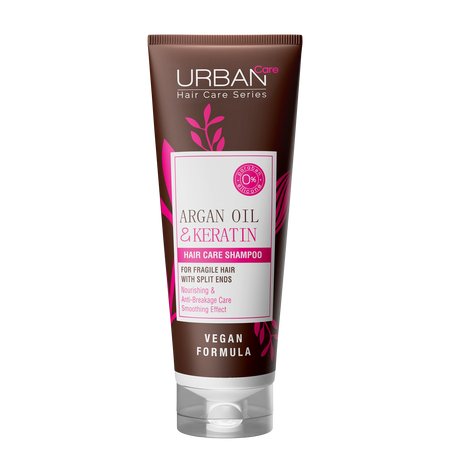 Sampon pentru par fragil cu ulei de Argan si Keratina, 250 ml, Urban Care