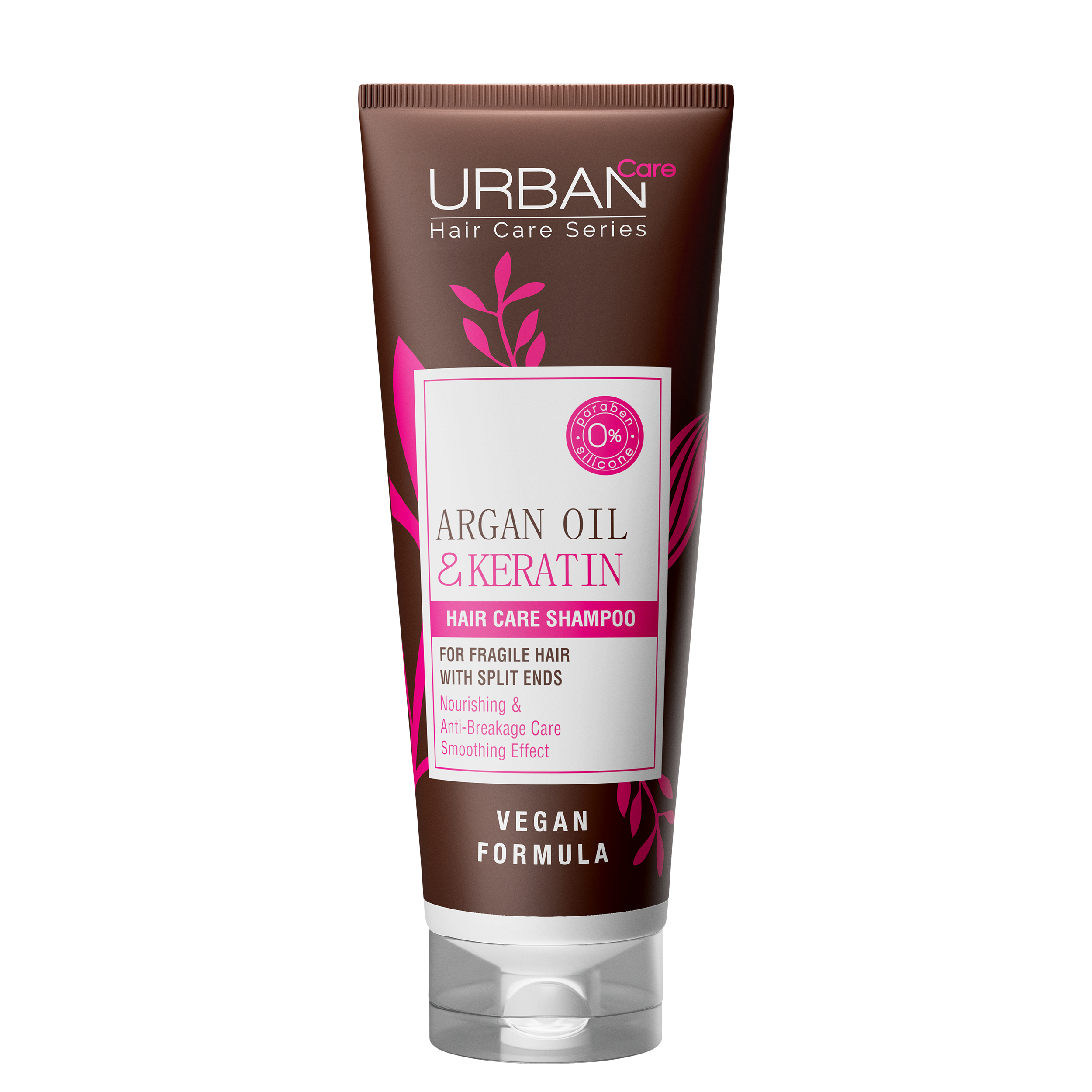 Sampon pentru par fragil cu ulei de Argan si Keratina, 250 ml, Urban Care