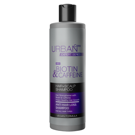 Sampon anti-cadere cu biotina si cofeina, 350 ml, Urban Care